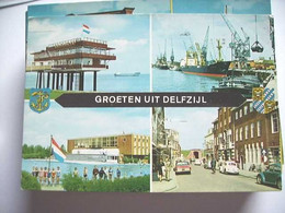 Nederland Holland Pays Bas Delfzijl Met Haven, Zwembad En Hotel - Delfzijl