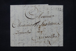 BELGIQUE. - Marque Postale De Liège Sur Lettre Pour Bruxelles En 1784 - L 104087 - 1714-1794 (Oostenrijkse Nederlanden)