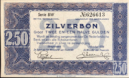 Netherlands 2 1/2 Gulden, P-62 (1.10.1938) - UNC - 2 1/2 Florín Holandés (gulden)