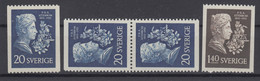 Sweden 1955 - Michel 411-412 MNH ** - Ungebraucht