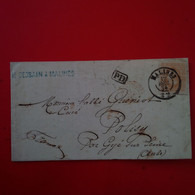 LETTRE MALINES H.DESSAIN POUR POLISY PAR GYE SUR SEINE AUBE 1874 CACHET PD - 1869-1883 Leopold II.