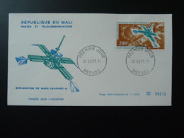 FDC Espace Space Exploration De Mars 1971 Mali Ref 809 - Afrique