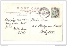 Hurstpierpoint Double Ring Postmark CANCELLATION On A Ditchling Church Nr Brighton Sussex OLD POSTCARD - Andere & Zonder Classificatie