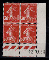 Coin Daté - YV 360 N** Semeuse Du 12.10.38 - 1930-1939