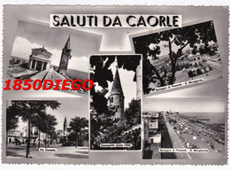 SALUTI DA CAORLE - 5  MULTIVEDUTE F/GRANDE VIAGGIATA 1956 - Venezia (Venice)
