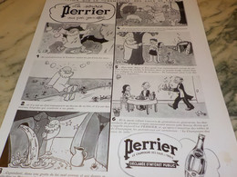 ANCIENNE PUBLICITE VU PAR JEAN EFFEL  PERRIER  1938 - Perrier