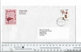 New Zealand Christchurch To Welcome Bay Tauanga May 15 2003 With Kiwipex 2006 Poster Stamp.................(Box 2) - Cartas & Documentos