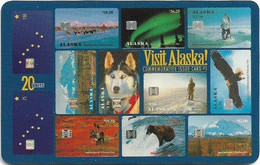 Alaska - Intl. Telecom INC - Visit Alaska, SC7, 09.1994, 20U, 15.000ex, Mint - [2] Tarjetas Con Chip