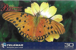 CARTE²-MAGNETIQUE-BRESIL-30--PAPILLON-Agraulis Vanillac-TBE- - Mariposas