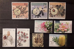 Australia 1959 - 2018 Lot Flowers And Plants 9 Stamps LF - Sonstige & Ohne Zuordnung