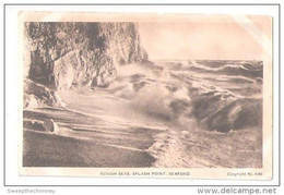 ROUGH SEAS SPLASH POINT SEAFORD USED 1917 SEAFORD WITH A DOUBLE RING SEAFORD SO SUSSEX POSTMARK THE TERMINUS EMPORIUM - Other & Unclassified