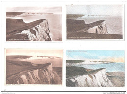 4 FOUR Postcards Showing  SEVEN SISTERS ETC  SEAFORD Sussex NR EASTBOURNE - Other & Unclassified