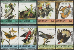 ST.VINCENT 1985 Birds Pelican Se-te PAIRS:4 - Pélicans