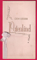 Prägekarte Aufklappbare Von 1941/1942, Dem Lieben Patenkind - Otros & Sin Clasificación