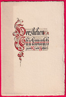 Prägekarte Aufklappbare Um 1920, Herzlichen Glückwünsch Zum Neuen Jahr - Neujahr