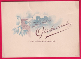 Karte - Herzlichen Glückwunsch Zum Jahreswechsel, 1900 - Neujahr