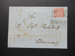 AD NDP Um 1869 Nr.16 EF Stempel Ra3 Stromberg Reg. Bez. Koblenz Briefstück / Teil Eines Beleges!! - Storia Postale