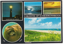Vakantie Op Schiermonnikoog - O.a. Vuurtoren Bij Nacht, Zeehond - (Nederland/Holland) - L 5096 - Phare/Lighthouse - Schiermonnikoog
