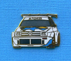 1 PIN'S //  ** VOLKSWAGEN  RALLYES AUTO WRC / PIONEER / IGOL ** . (PROTOCOM) - Volkswagen