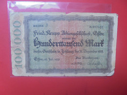 ESSEN 100.000 MARK 1923 Circuler (B.24) - Collections