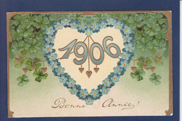 CPA Année Illustrateur Gaufré Embossed Non Circulé 1906 Myosotis - Autres & Non Classés