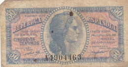 CRBS0007 BILLETE ESPAÑA 50 CENTIMOS 1937 BC 2 - Other & Unclassified