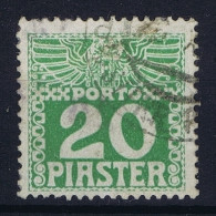 Austria Levante  Porto Mi Nr 13 Ya Dunnes Papier  0.1 Mm Gestempelt/used/obl. Light Colour - Eastern Austria