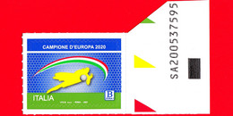 Nuovo - MNH - ITALIA - 2021 - Italia - Campioni D’Europa Di Calcio 2020 – B Zona 1 - Alfanumerico - 2021-...: Mint/hinged