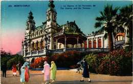 CPA AK MONACO - MONTE-CARLO - Le Casino Et Les Terrasses (476796) - Terraces