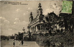 CPA AK MONACO - MONTE-CARLO - Theatre Et Terrasses (476798) - Terraces