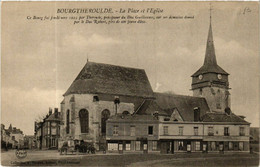 CPA AK BOURGTHEROULDE - La Place Et L'Église (478110) - Bourgtheroulde