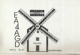 Spain 1995 QSL Cards - Radio Amateur Club Alcázar De San Juan,windmill - Amateurfunk