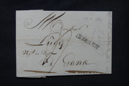 BELGIQUE. - Marque Postale De Dixmude Sur Lettre En 1822 Pour Gand - L 104092 - 1815-1830 (Dutch Period)