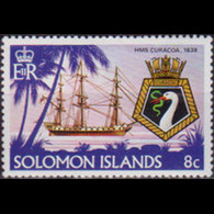 SOLOMON IS. 1979 - Scott# 417 Ship Crest 8c LH - Salomon (Iles 1978-...)