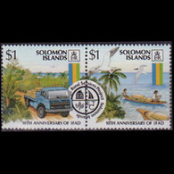 SOLOMON IS. 1988 - Scott# 610a IFAD-Transport $1 MNH - Salomon (Iles 1978-...)