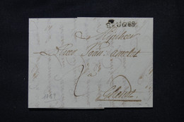 BELGIQUE. - Marque Postale De Bruges Sur Lettre Pour Gand En 1769 - L 104101 - 1714-1794 (Oostenrijkse Nederlanden)