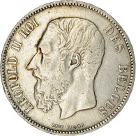 Monnaie, Belgique, Leopold II, 5 Francs, 5 Frank, 1873, TTB, Argent, KM:24 - 5 Francs