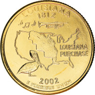 Monnaie, États-Unis, Louisiana, Quarter, 2002, U.S. Mint, Denver, Golden, FDC - 2010-...: National Parks