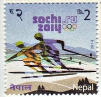 SOCHI Winter OLYMPIC GAMES Stamp NEPAL 2014  MNH - Winter 2014: Sotchi