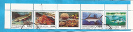 1993  2589-92 AUSVERKAUF  JUGOSLAVIJA  JUGOSLAWIEN FISCH MEERESTIERE  USED - Used Stamps