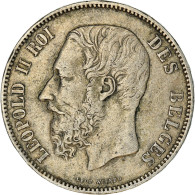 Monnaie, Belgique, Leopold II, 5 Francs, 5 Frank, 1873, TB+, Argent, KM:24 - 5 Francs