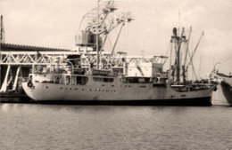 ORPHEE * Carte Photo * Bateau Cargo Paquebot Commerce Marine Marchande ? Société Naval Caennaise Caen - Comercio