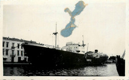 KABYLE * Carte Photo * Bateau Cargo Paquebot Commerce Marine Marchande ? Compagnie Société LEBORGNE - Comercio