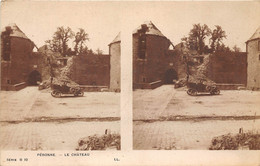 80-PERONNE- CARTE-PHOTO- MULTIVUES LE CHATEAU - Peronne