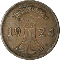 Monnaie, Allemagne, République De Weimar, 2 Rentenpfennig, 1924, Stuttgart - 2 Renten- & 2 Reichspfennig