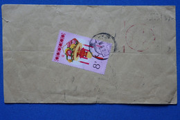 Z8 CHINA    BELLE LETTRE    1985    + AFFRANCHISSEMENT INTERESSANT - Storia Postale