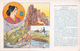 Ruines Du Château Des BAUX - Arlésienne - En Camargue, Gardian - Illustrations - Edition Spéciale Des Pastilles Valda - Les-Baux-de-Provence