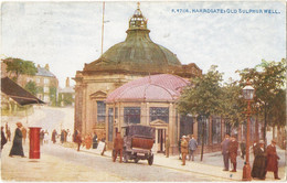 Harrogate,Old Sulphur Well 1921-Celesque-F47114 (NOTE The Dress Of The Day & The Old Car !!) - Harrogate