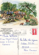 COLLOBRIERES COL DU BABAOU CHEVRERIE DU PEIGROS REPAS A LA FERME 1994 ILLUSTRATION - Collobrieres