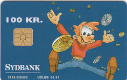 Denmark, DD 091b, Sydbank - Cartoon, Only 2199 Issued, 2 Scans.   08.97 - Dänemark